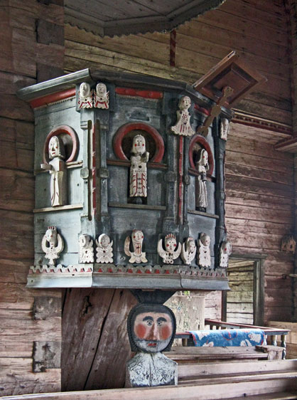 Image result for petäjävesi old church pulpit