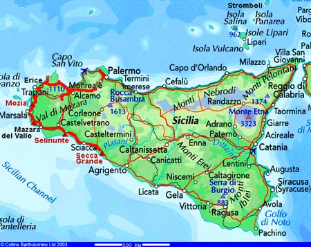 South-west Sicily - click to close