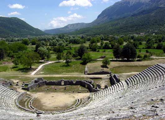 Hellenistic theatre at Dodona - click to close
