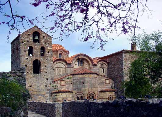 Byzantine city of Mystras - click to close