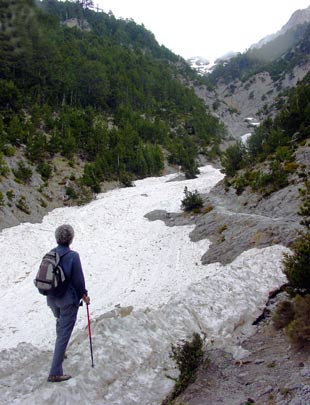 Snow-line on Mount Olympos - click to close