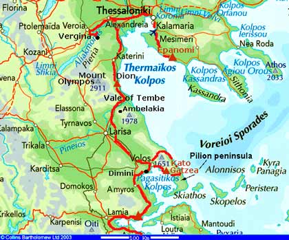 Pilion Peninsula and Macedonia - click to close