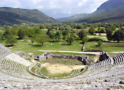 Hellenistic Theatre at Dodona - click to close