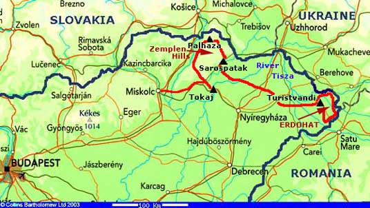The Zemplen Hills and Erdohat - click to close