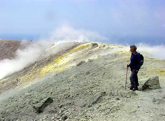 Fumaroles on Vulcano Grand Crater - click to close